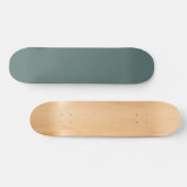 Vaste groene Eucalyptus-kleur | Hex# 5B7570 Persoonlijk Skateboard (Horizontaal)