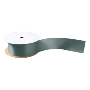 Vaste groene Eucalyptus-kleur   Hex# 5B7570 Satijnen Lint
