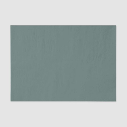 Vaste groene Eucalyptus-kleur | Hex# 5B7570 Tissuepapier (Voorkant)