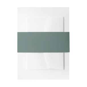 Vaste groene Eucalyptus-kleur   Hex# 5B7570 Uitnodigingen Wikkel
