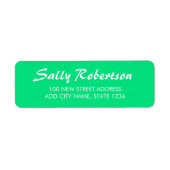 Vaste groene vlekken etiket (Voorkant)