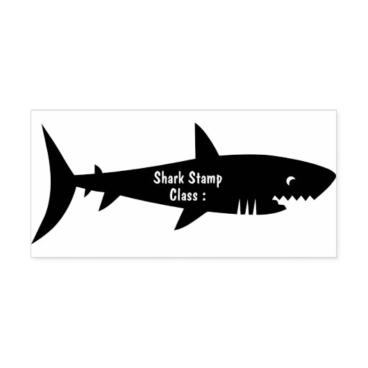 Vaste haaienschool rubberstempel (Afrduk)
