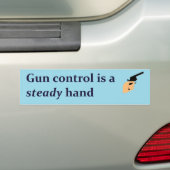 vaste hand bumpersticker (Op auto)