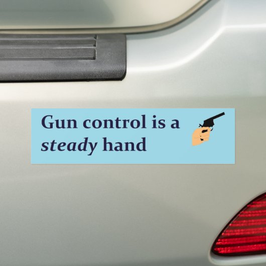 vaste hand bumpersticker (Op auto)