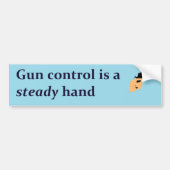 vaste hand bumpersticker (Voorkant)