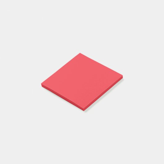 Vaste, heldere, rode kleur | Hex# EF3340 Post-it® Notes (Schuin)