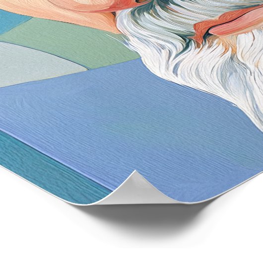 Vaste Herder: Paus Leo de Grote Poster (Hoek)