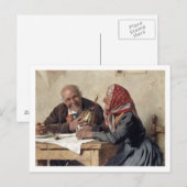 Vaste herinneringen (olie op doek) briefkaart (Voorkant / Achterkant)