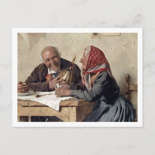 Vaste herinneringen (olie op doek) briefkaart (Voorkant)
