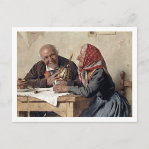 Vaste herinneringen (olie op doek) briefkaart
