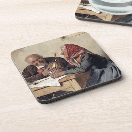 Vaste herinneringen (olie op doek) onderzetter (Linkerzijde)