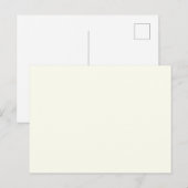 Vaste Ivory kleuren Briefkaart (Voorkant / Achterkant)