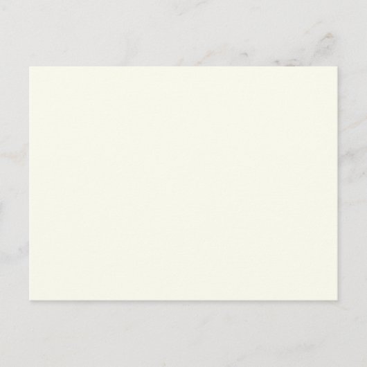 Vaste Ivory kleuren Briefkaart (Voorkant)