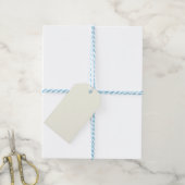 Vaste Ivory kleuren Cadeaulabel (Met Touw)