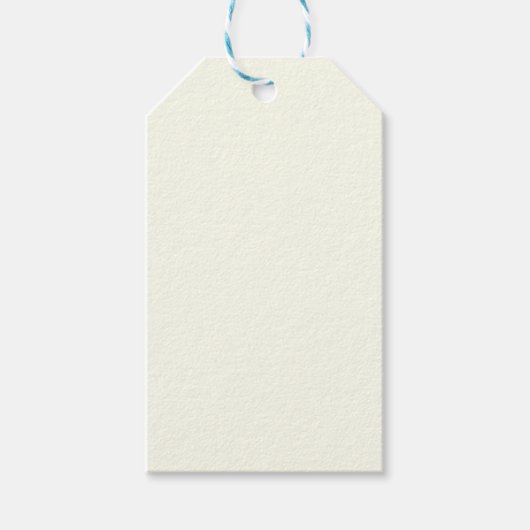 Vaste Ivory kleuren Cadeaulabel (Voorkant)