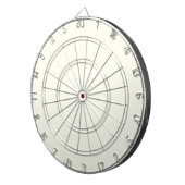 Vaste Ivory kleuren Dartbord (Voorkant Rechts)