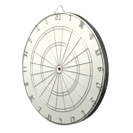 Vaste Ivory kleuren Dartbord (Voorkant Rechts)