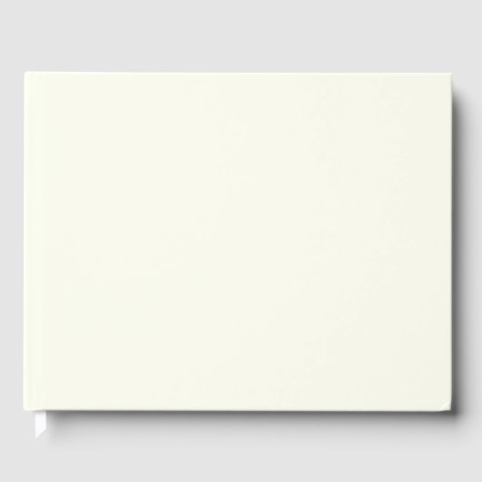 Vaste Ivory kleuren Gastenboek (Voorkant)