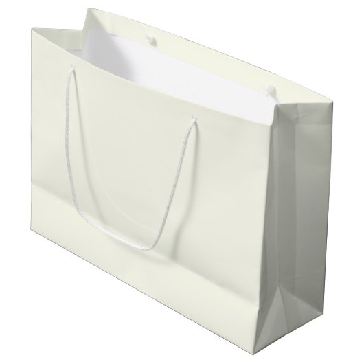 Vaste Ivory kleuren Groot Cadeauzakje (Voorkant Gekanteld)