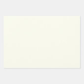 Vaste Ivory kleuren Inpakpapier Vel (Voorkant 3)