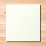 Vaste Ivory kleuren Notitieblok<br><div class="desc">Ivoorkleurige effen kleur. Deze zachte, gebroken witte tint straalt elegantie en sophisticatie uit, waardoor het perfect is voor elke gelegenheid die een vleugje verfijnde schoonheid vereist. De subtiele warmte en romige ondertoon creëer is een veelzijdige tint die geschikt is voor alle gelegenheden.</div>