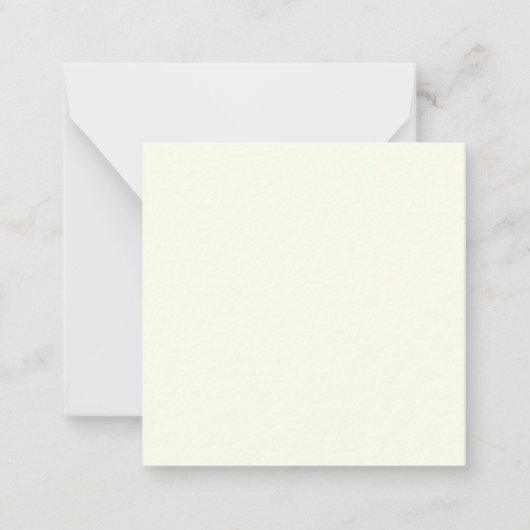 Vaste Ivory kleuren Notitiekaartje (Voorkant)