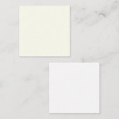 Vaste Ivory kleuren Notitiekaartje (Voorkant / Achterkant)
