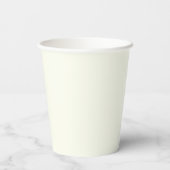 Vaste Ivory kleuren Papieren Bekers (Achterkant)
