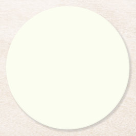 Vaste Ivory kleuren Ronde Kartonnen Onderzetter