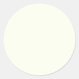 Vaste Ivory kleuren Ronde Sticker