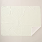 Vaste Ivory kleuren Sherpa Deken (Voorkant (horizontaal))