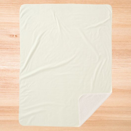 Vaste Ivory kleuren Sherpa Deken