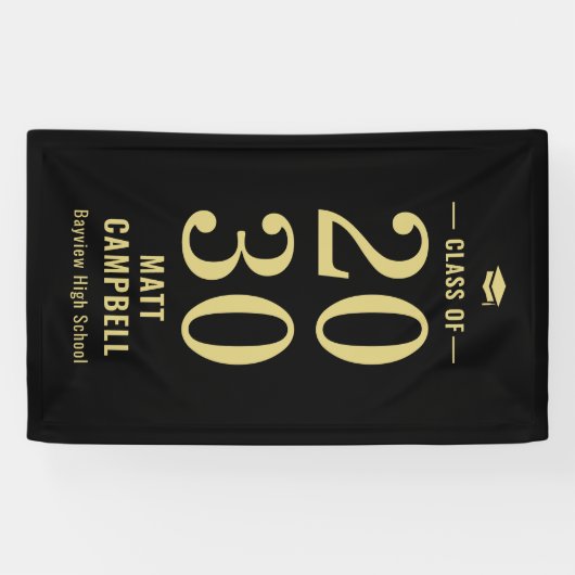 Vaste jaarliniaal voor EDITABLE KLEUR Afstuderen Spandoek (Horizontaal)