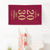 Vaste jaarliniaal voor EDITABLE KLEUR Afstuderen Spandoek (Insitu)