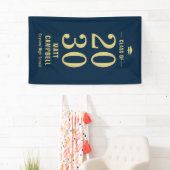 Vaste jaarliniaal voor EDITABLE KLEUR Afstuderen Spandoek (Insitu)