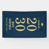 Vaste jaarliniaal voor EDITABLE KLEUR Afstuderen Spandoek (Horizontaal)