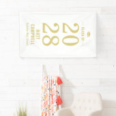 Vaste jaarliniaal voor EDITABLE KLEUR Afstuderen Spandoek (Insitu)