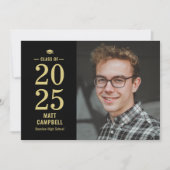 Vaste jaren Uitnodiging voor bewerkbaar Afstuderen (Voorkant)