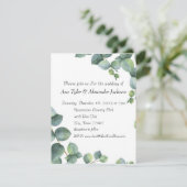 Vaste Kaart voor bruiloft (Staand voorkant)