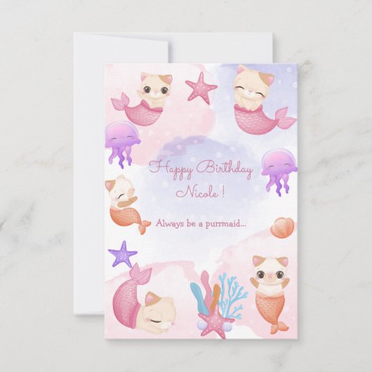 Vaste kat-zeemannetje kaart (Voorkant)