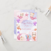 Vaste kat-zeemannetje kaart (Voorkant / Achterkant in situ)