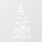 Vaste kerstbrede vensterkoeling raamsticker (Vel)