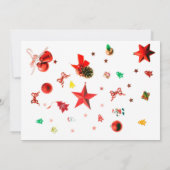 Vaste kerstkaart voor gemengde ornamenten (Achterkant)