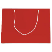 Vaste kerstkleur groot cadeauzakje (Voorkant)