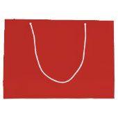 Vaste kerstkleur groot cadeauzakje (Achterkant)