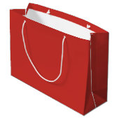 Vaste kerstkleur groot cadeauzakje (Achterkant Gekanteld)