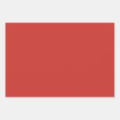 Vaste kerstkleur inpakpapier vel (Voorkant 3)