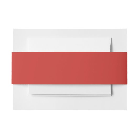 Vaste kerstkleur uitnodigingen wikkel (Voorkant Voorbeeld)