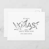 Vaste kerstpiloot-instructeur Gift Labels Bumpe Briefkaart (Voorkant / Achterkant)
