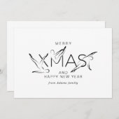 Vaste kerstpiloot-instructeur Gift Labels Bumpe Kaart (Voorkant / Achterkant)